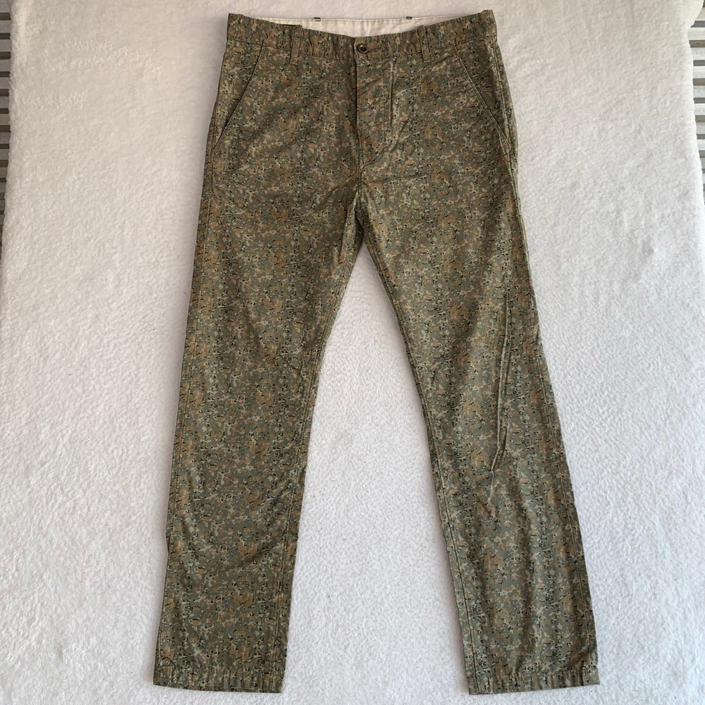 Levis White Tab Camo Pants Mens 35x30 Button Fly Chino 100% Cotton